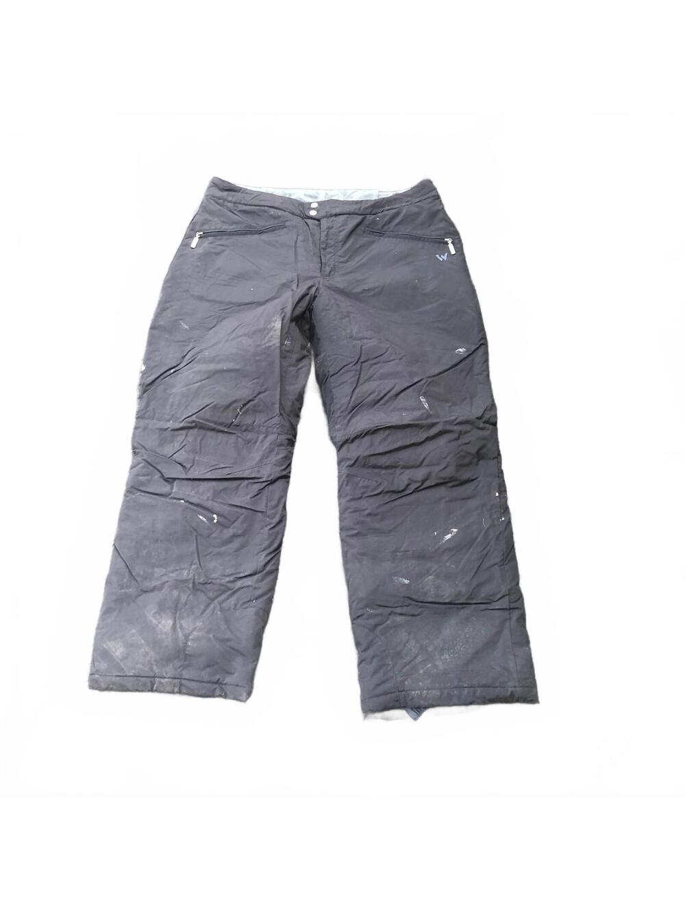 White Sierra Black Insulated Nylon Snow Pants XL/31